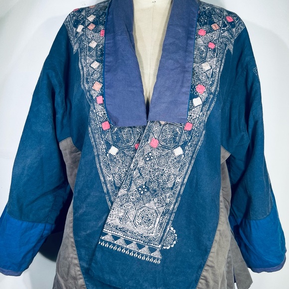 Magnolia Pearl Taj Appliqué Kimono NWT O/S - Picture 5 of 9